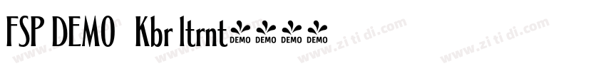 FSP DEMO   Kbr ltrnt字体转换
